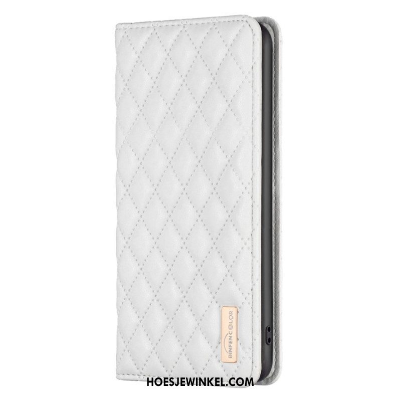 Bescherming Hoesje voor Xiaomi 12 Lite Folio-hoesje Gewatteerde Binfen-kleur