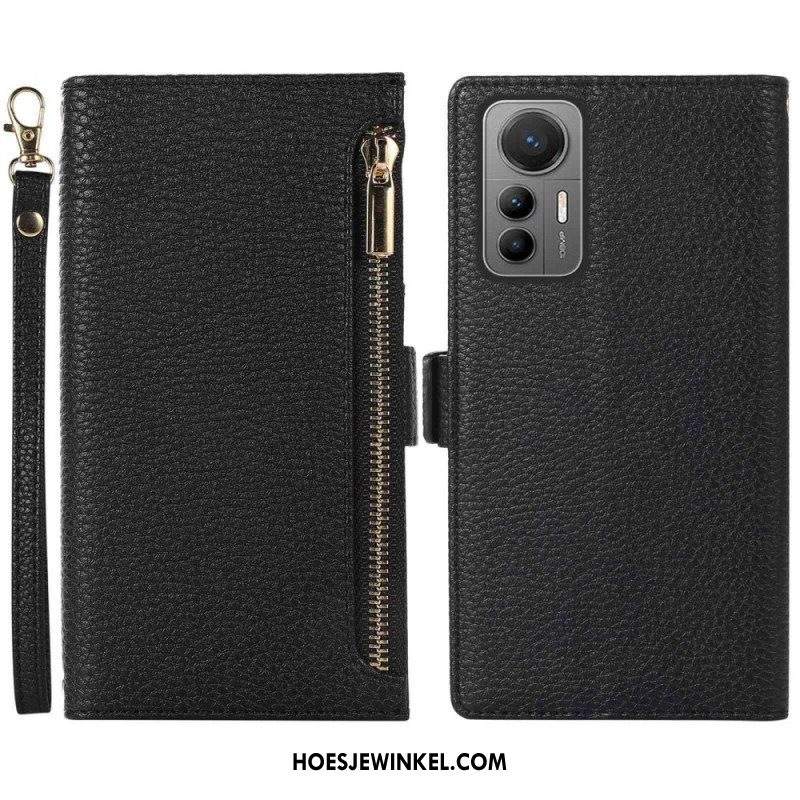Bescherming Hoesje voor Xiaomi 12 Lite Folio-hoesje Voorvak En Draagkoord