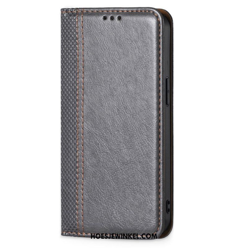 Bescherming Hoesje voor Xiaomi 12 Pro Folio-hoesje Vintage Leereffect