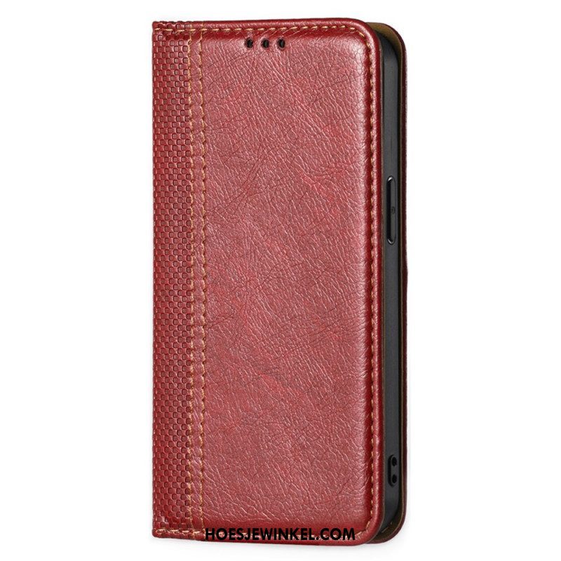 Bescherming Hoesje voor Xiaomi 12 Pro Folio-hoesje Vintage Leereffect