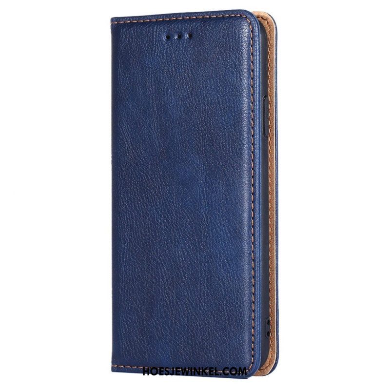 Bescherming Hoesje voor Xiaomi 12T / 12T Pro Folio-hoesje Lakleer-effect