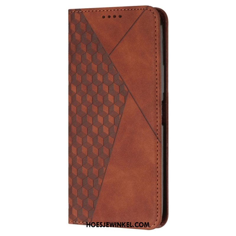 Bescherming Hoesje voor Xiaomi 13 Folio-hoesje Stijl Leer 3d-patroon