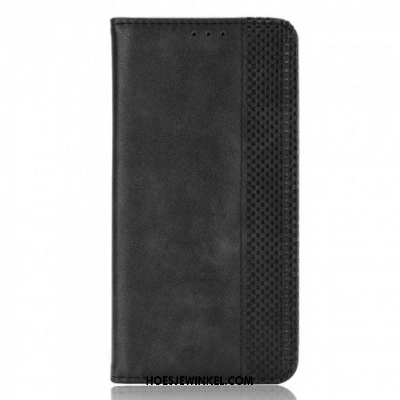 Bescherming Hoesje voor Xiaomi Redmi Note 10 / 10S Folio-hoesje Gestileerd Vintage Leereffect