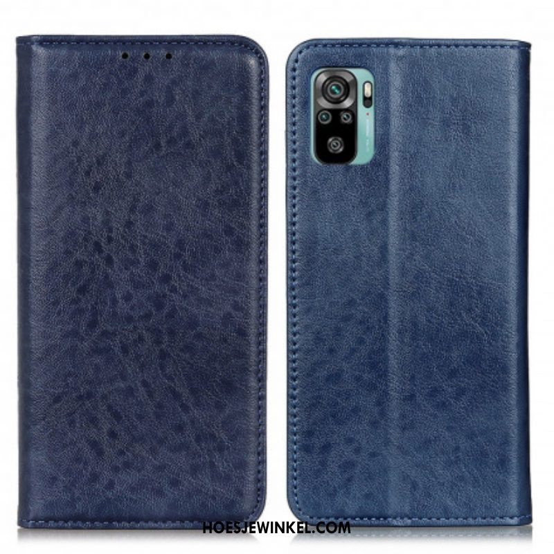 Bescherming Hoesje voor Xiaomi Redmi Note 10 / 10S Folio-hoesje Getextureerd Leereffect