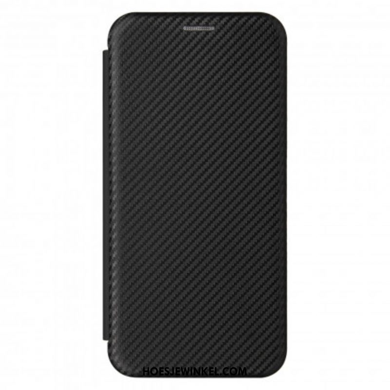 Bescherming Hoesje voor Xiaomi Redmi Note 10 / 10S Folio-hoesje Koolstofvezel Met Steunring