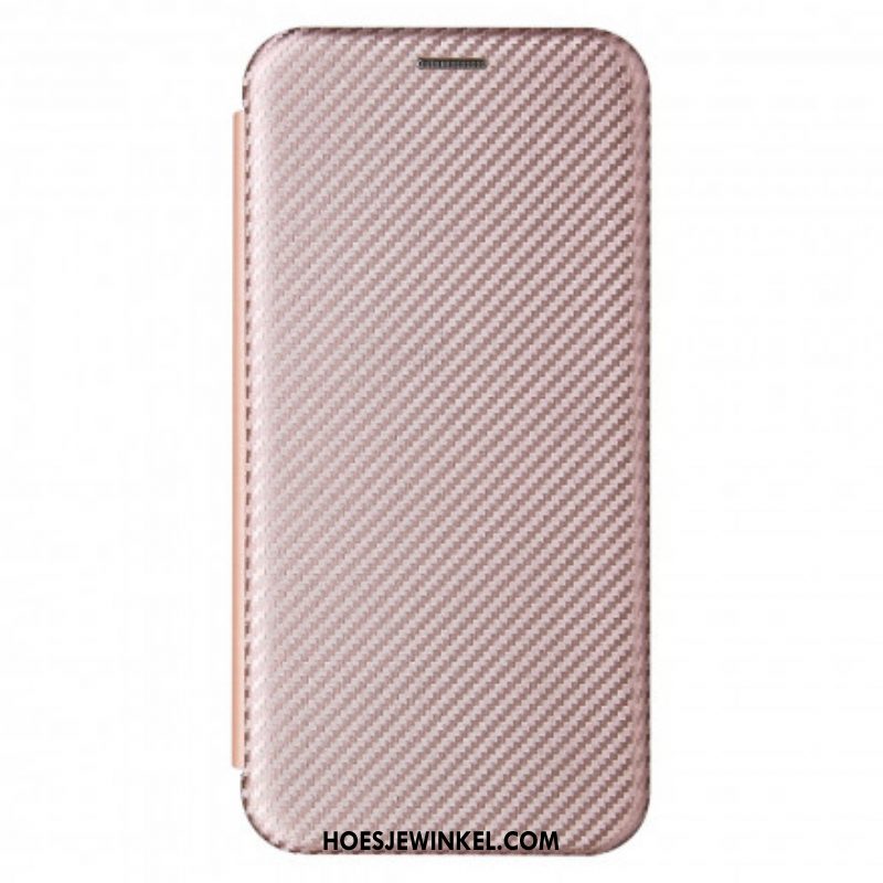 Bescherming Hoesje voor Xiaomi Redmi Note 10 / 10S Folio-hoesje Koolstofvezel Met Steunring