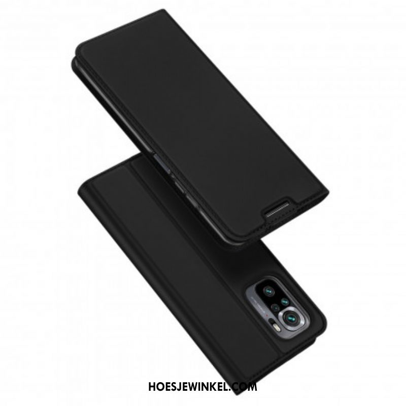 Bescherming Hoesje voor Xiaomi Redmi Note 10 / 10S Folio-hoesje Skinpro Dux Ducis