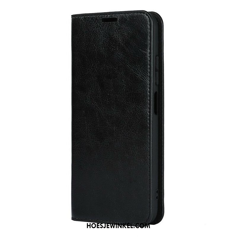 Bescherming Hoesje voor Xiaomi Redmi Note 10 5G Folio-hoesje Echt Leer