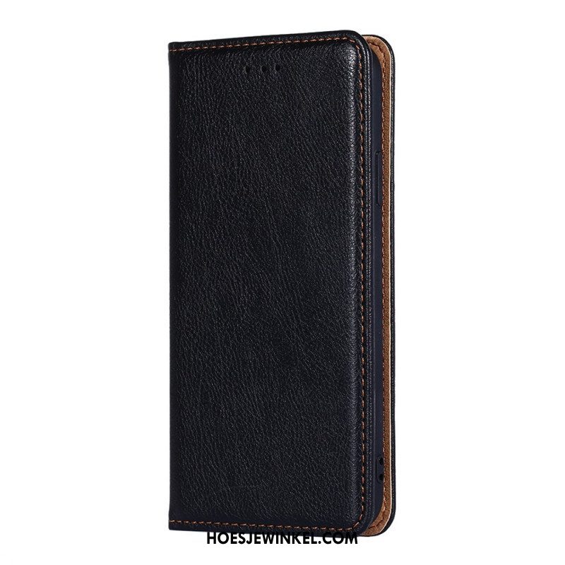 Bescherming Hoesje voor Xiaomi Redmi Note 10 Pro Folio-hoesje Vintage Lederen Stijl