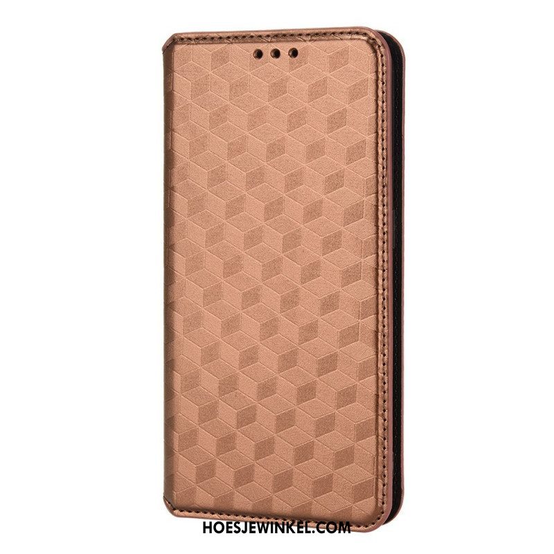 Bescherming Hoesje voor Xiaomi Redmi Note 11 / 11S Folio-hoesje 3d Diamant Leereffect