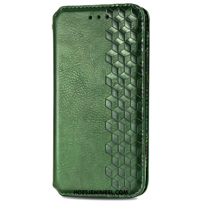 Bescherming Hoesje voor Xiaomi Redmi Note 11 / 11S Folio-hoesje Leereffect Diamanttextuur