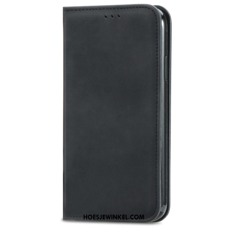 Bescherming Hoesje voor Xiaomi Redmi Note 11 / 11S Folio-hoesje Vintage Leereffect