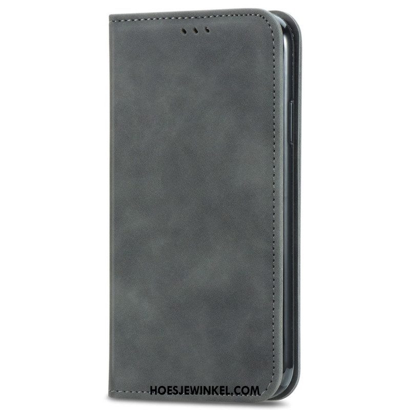 Bescherming Hoesje voor Xiaomi Redmi Note 11 / 11S Folio-hoesje Vintage Leereffect