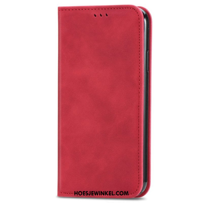 Bescherming Hoesje voor Xiaomi Redmi Note 11 / 11S Folio-hoesje Vintage Leereffect