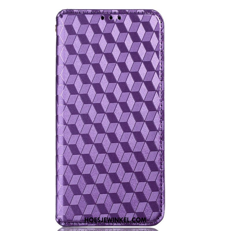 Bescherming Hoesje voor Xiaomi Redmi Note 11 Pro / 11 Pro 5G Folio-hoesje 3d Diamant Leereffect