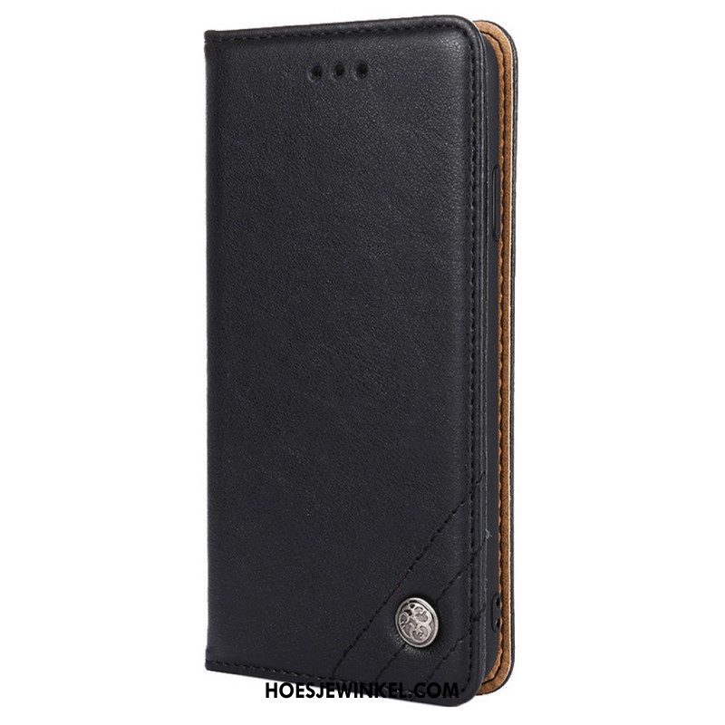 Bescherming Hoesje voor Xiaomi Redmi Note 11 Pro / 11 Pro 5G Folio-hoesje Stijl Lederen Klinknagel