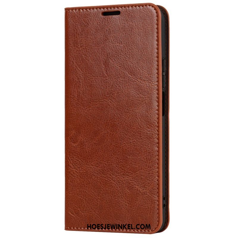 Bescherming Hoesje voor Xiaomi Redmi Note 11 Pro Plus 5G Folio-hoesje Echt Leer