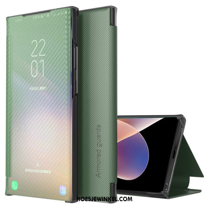 Bescherming Hoesje voor Xiaomi Redmi Note 11 Pro Plus 5G Koolstofvezel