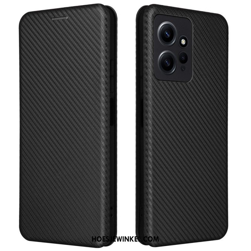 Bescherming Hoesje voor Xiaomi Redmi Note 12 4G Folio-hoesje Koolstofvezel