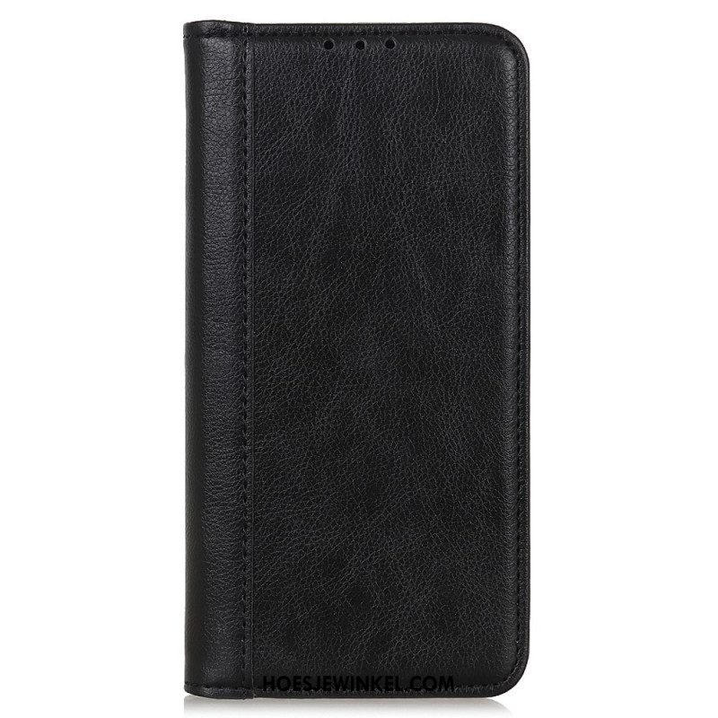 Bescherming Hoesje voor Xiaomi Redmi Note 12 4G Folio-hoesje Vintage Gespleten Leer