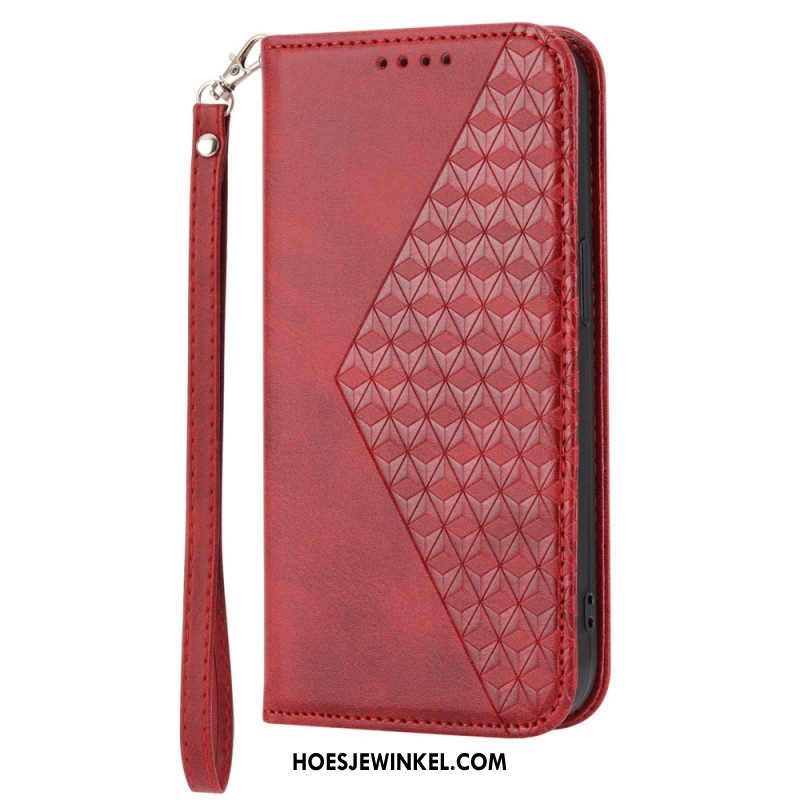 Bescherming Hoesje voor Xiaomi Redmi Note 12 5G Folio-hoesje Stijl Leer 3d-patroon