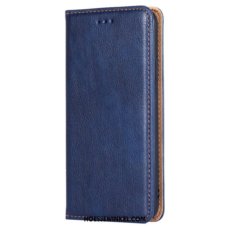 Bescherming Hoesje voor Xiaomi Redmi Note 12 Pro Folio-hoesje Kunstleer Stiksels