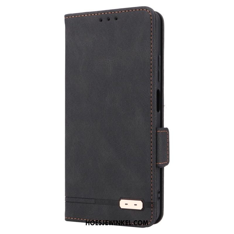 Bescherming Hoesje voor Xiaomi Redmi Note 12 Pro Folio-hoesje Stijlvol Leereffect