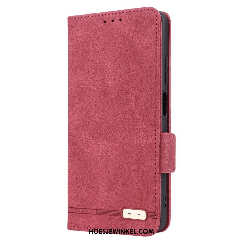Bescherming Hoesje voor Xiaomi Redmi Note 12 Pro Folio-hoesje Stijlvol Leereffect