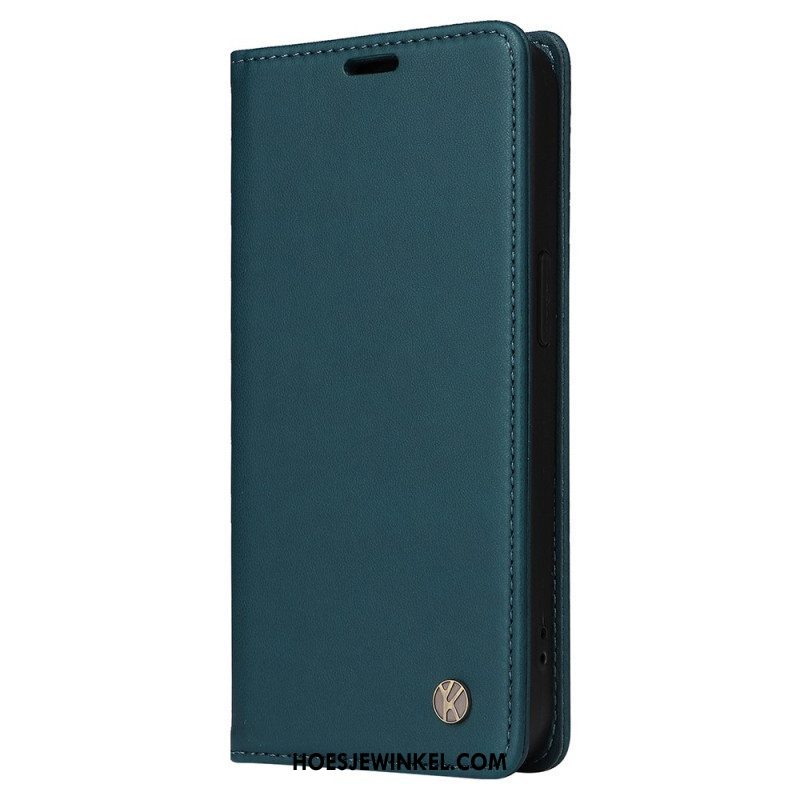 Bescherming Hoesje voor iPhone 14 Folio-hoesje Decoratieve Klinknagels