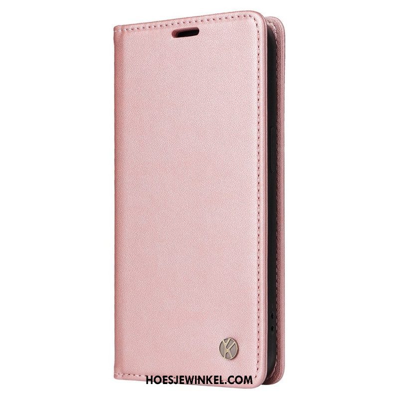 Bescherming Hoesje voor iPhone 14 Folio-hoesje Decoratieve Klinknagels