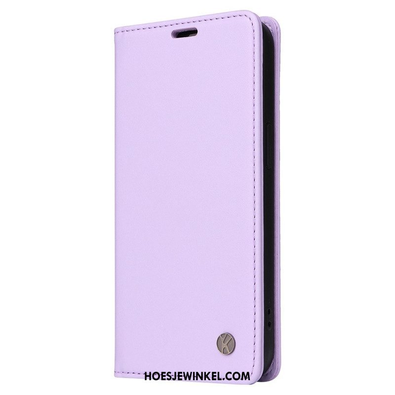 Bescherming Hoesje voor iPhone 14 Folio-hoesje Decoratieve Klinknagels