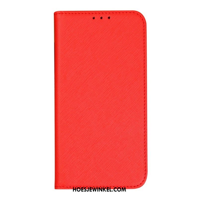 Bescherming Hoesje voor iPhone 14 Folio-hoesje Getextureerd