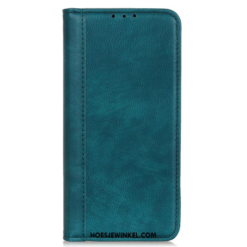 Bescherming Hoesje voor iPhone 14 Folio-hoesje Stijlvol Splitleer