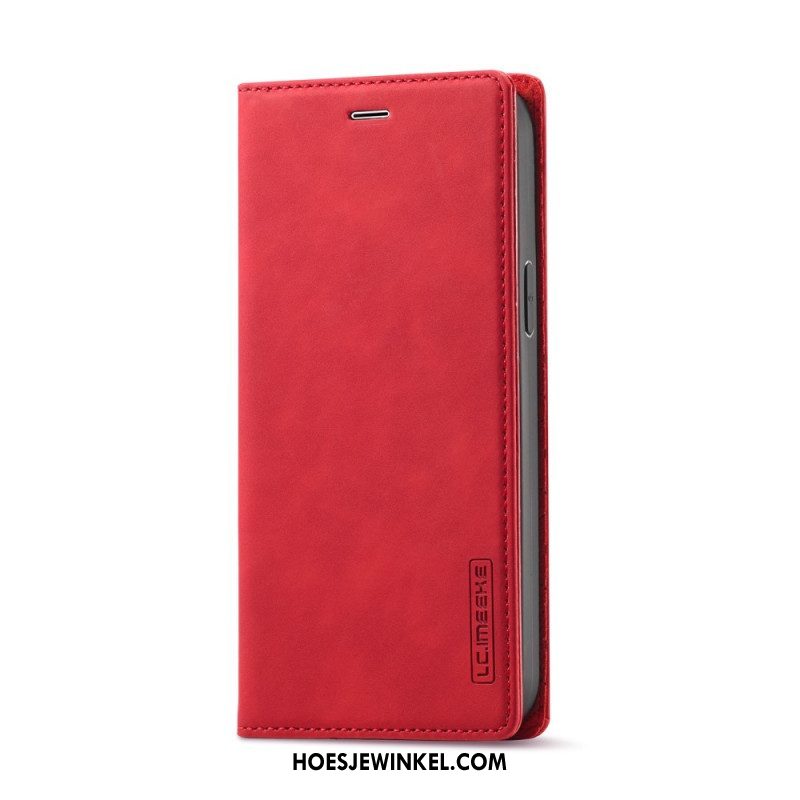 Bescherming Hoesje voor iPhone 14 Plus Folio-hoesje Kunstleer Lc.imeeke