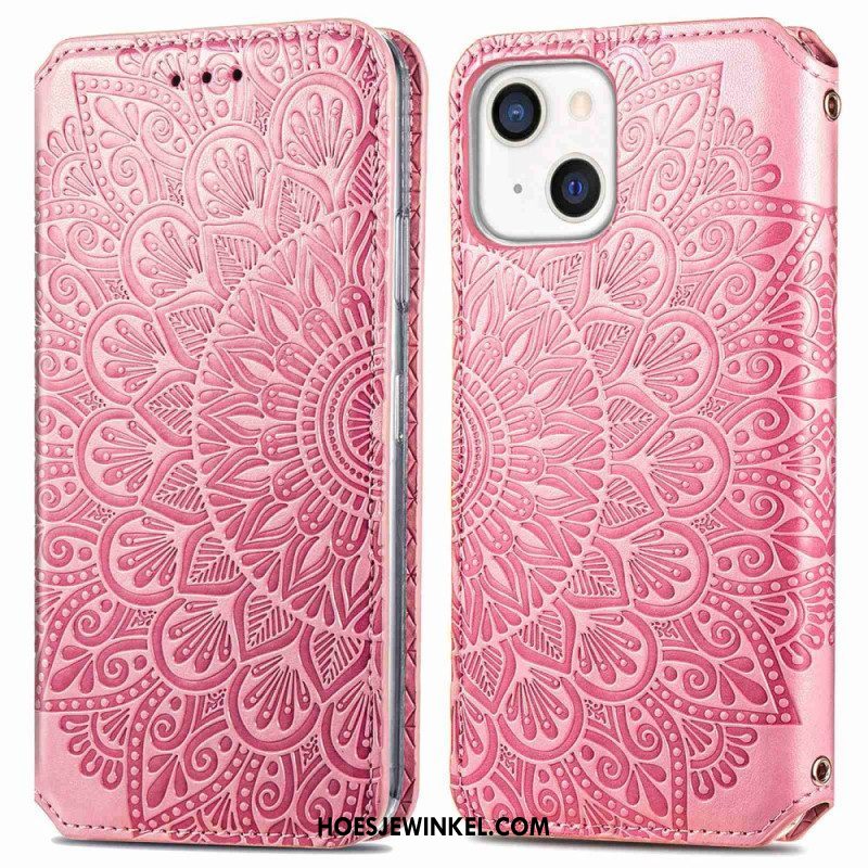 Bescherming Hoesje voor iPhone 14 Plus Folio-hoesje Mandala