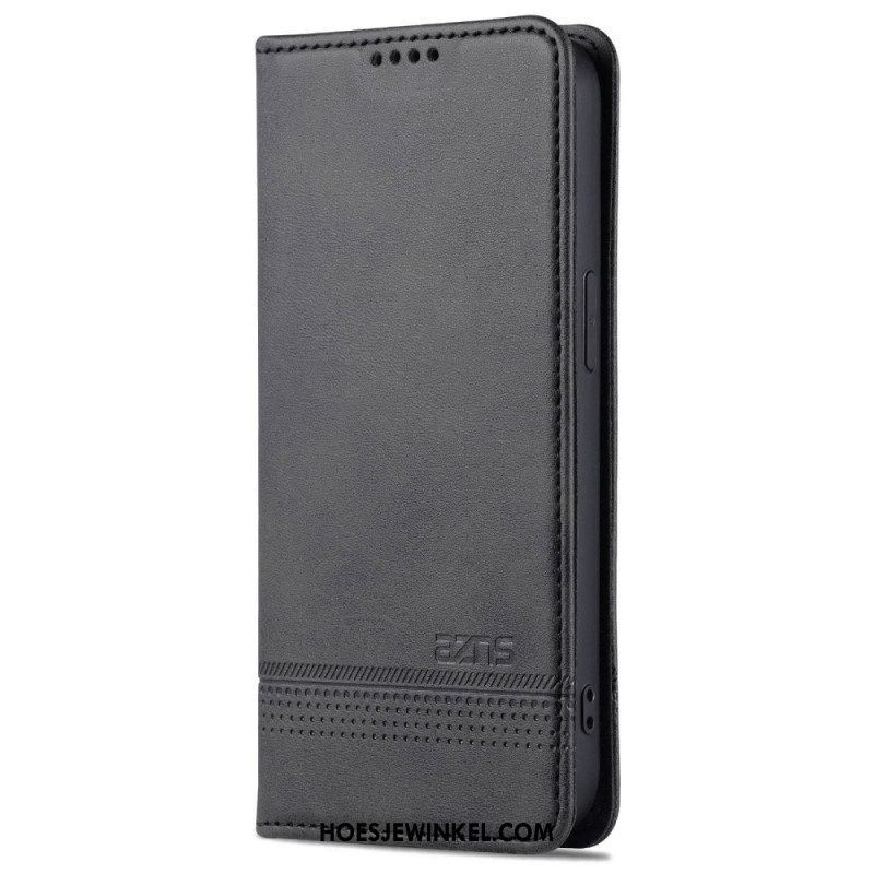 Bescherming Hoesje voor iPhone 14 Pro Folio-hoesje Azns Leerstyling