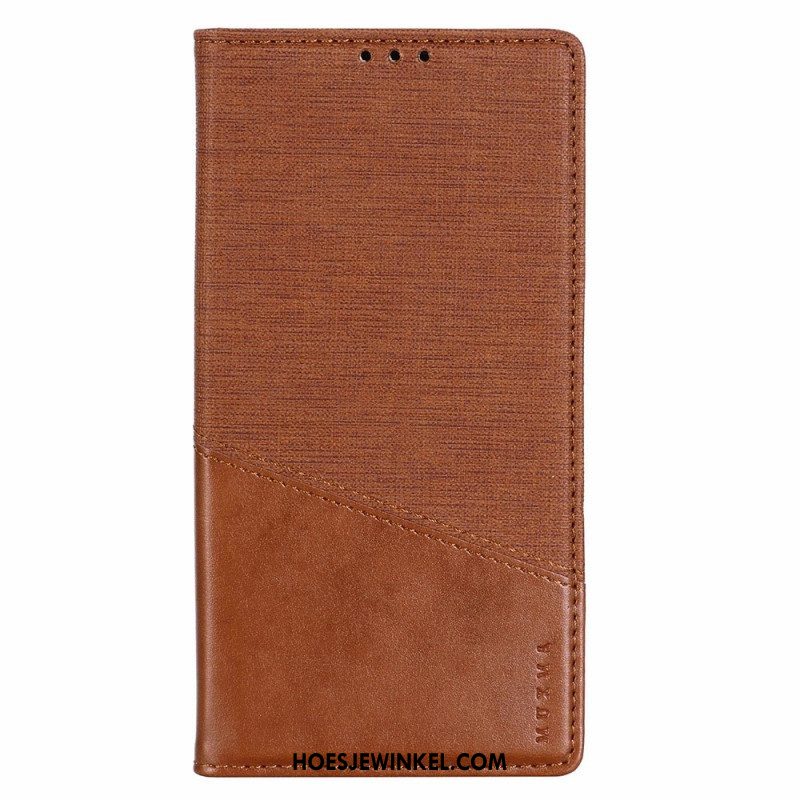 Bescherming Hoesje voor iPhone 14 Pro Folio-hoesje Rfid-canvasstijl