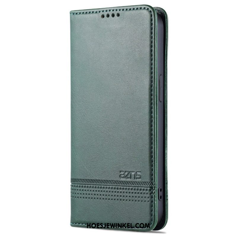 Bescherming Hoesje voor iPhone 15 Plus Folio-hoesje Cui Azns-effect