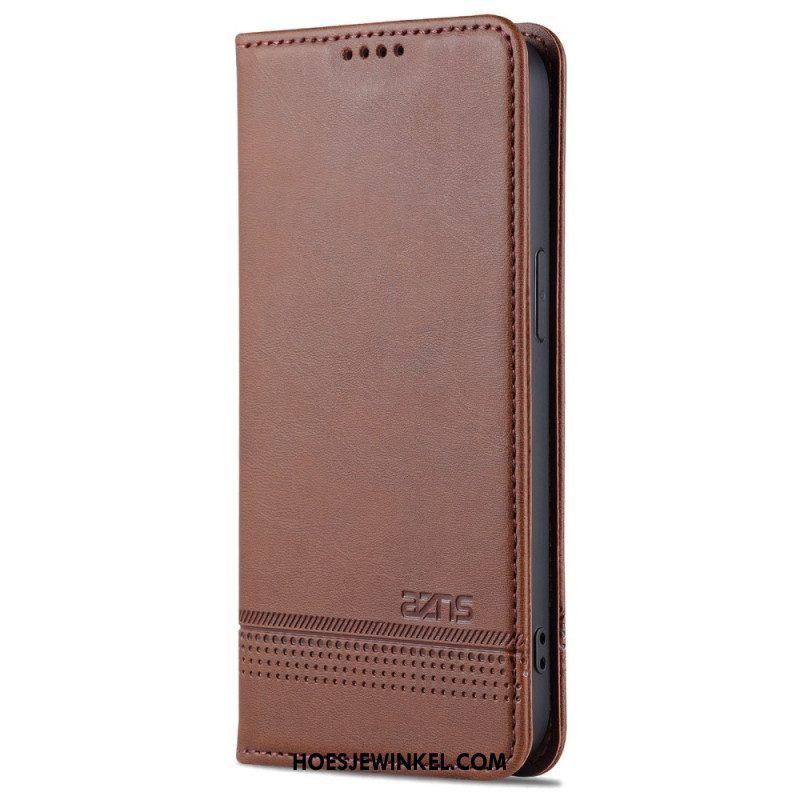 Bescherming Hoesje voor iPhone 15 Plus Folio-hoesje Cui Azns-effect