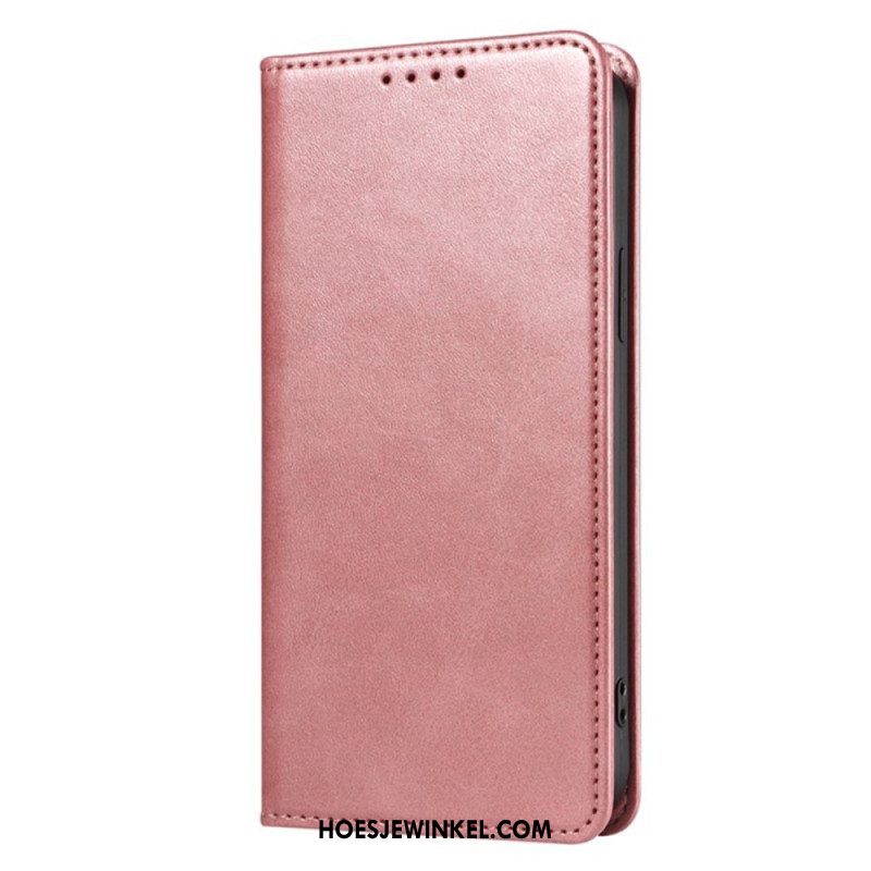 Bescherming Hoesje voor iPhone 15 Plus Folio-hoesje Klassiek Leereffect