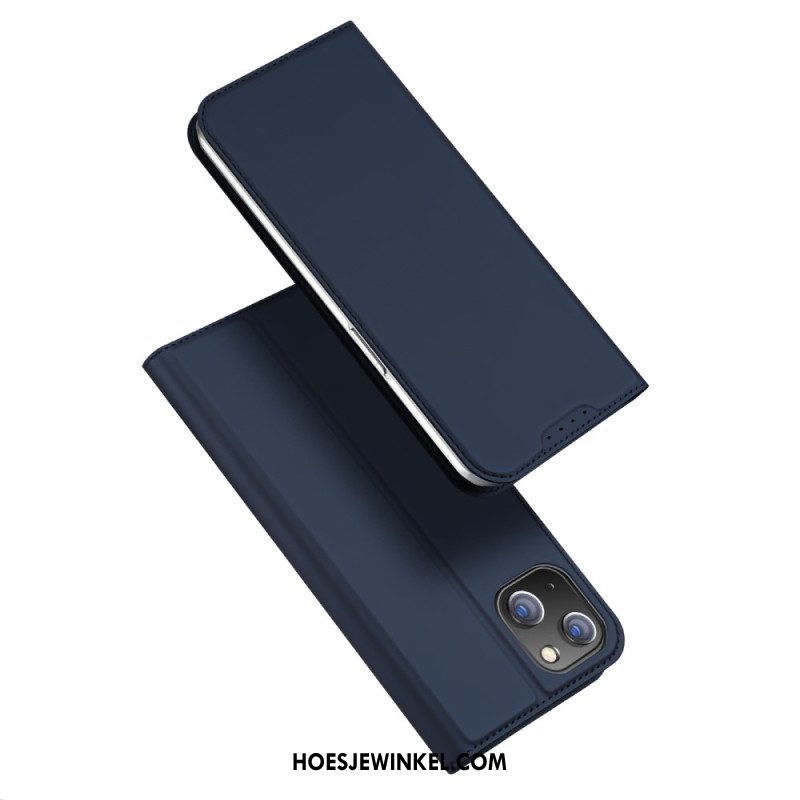 Bescherming Hoesje voor iPhone 15 Plus Folio-hoesje Skin-pro Serie Dux Ducis