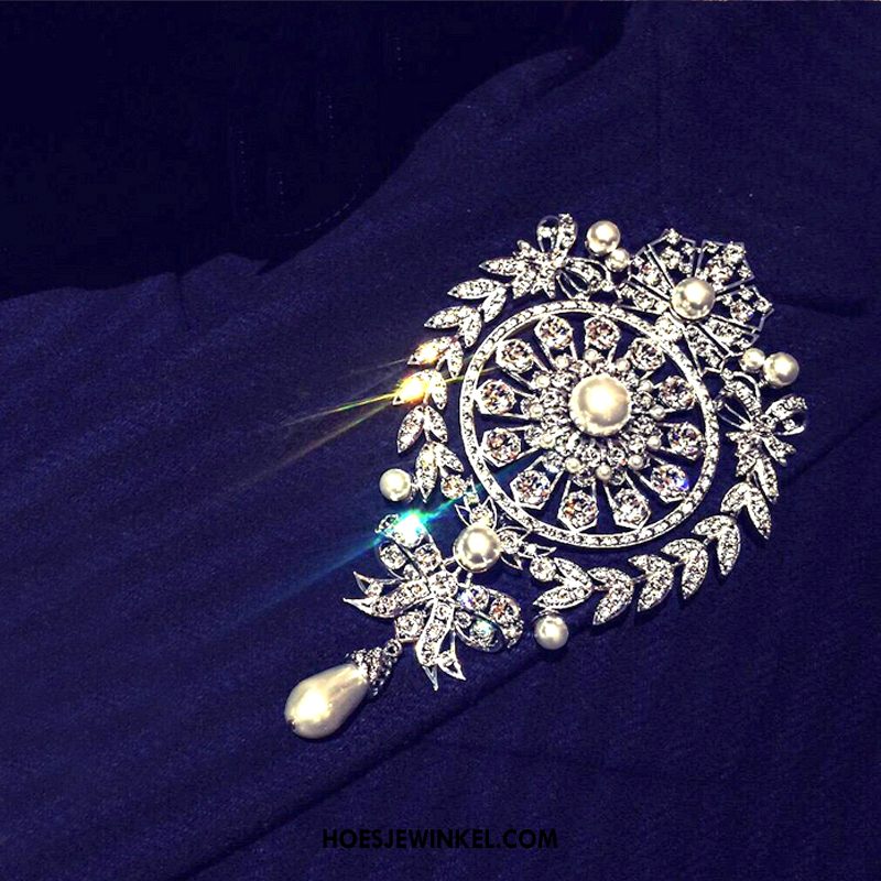 Broches Dames Tas Parel Vlinderdas, Broches Strass Insigne Silber