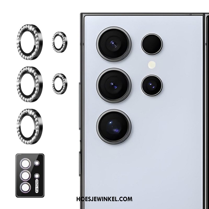Cameralensbeschermer Voor Samsung Galaxy S25 Ultra 5g Met Legeringsringen En Strass-steentjes