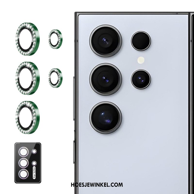 Cameralensbeschermer Voor Samsung Galaxy S25 Ultra 5g Met Legeringsringen En Strass-steentjes