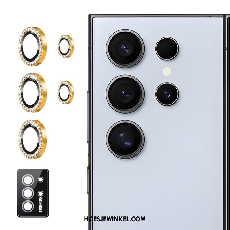Cameralensbeschermer Voor Samsung Galaxy S25 Ultra 5g Met Legeringsringen En Strass-steentjes