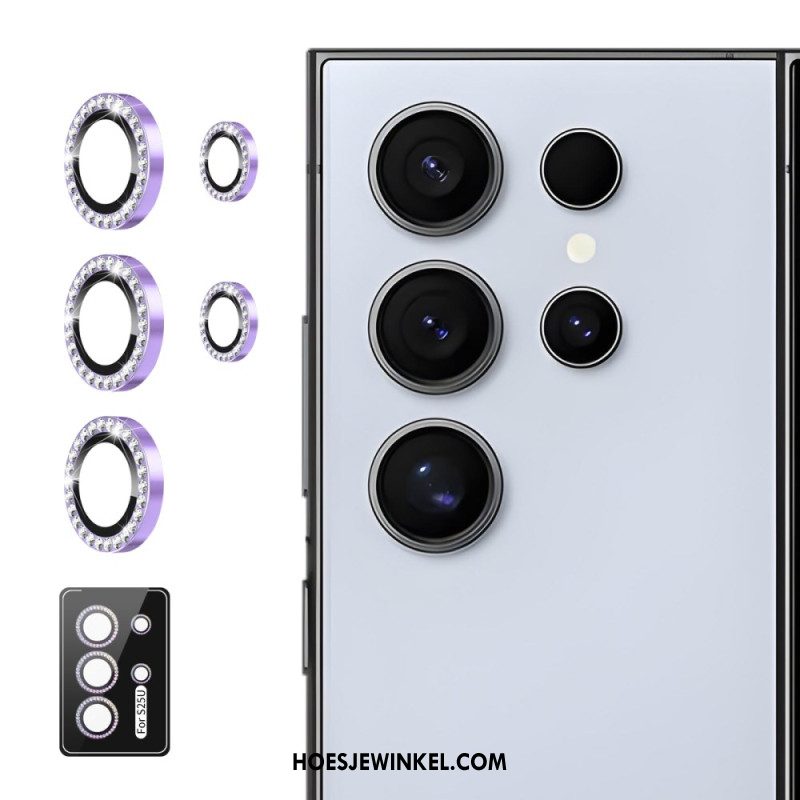 Cameralensbeschermer Voor Samsung Galaxy S25 Ultra 5g Met Legeringsringen En Strass-steentjes
