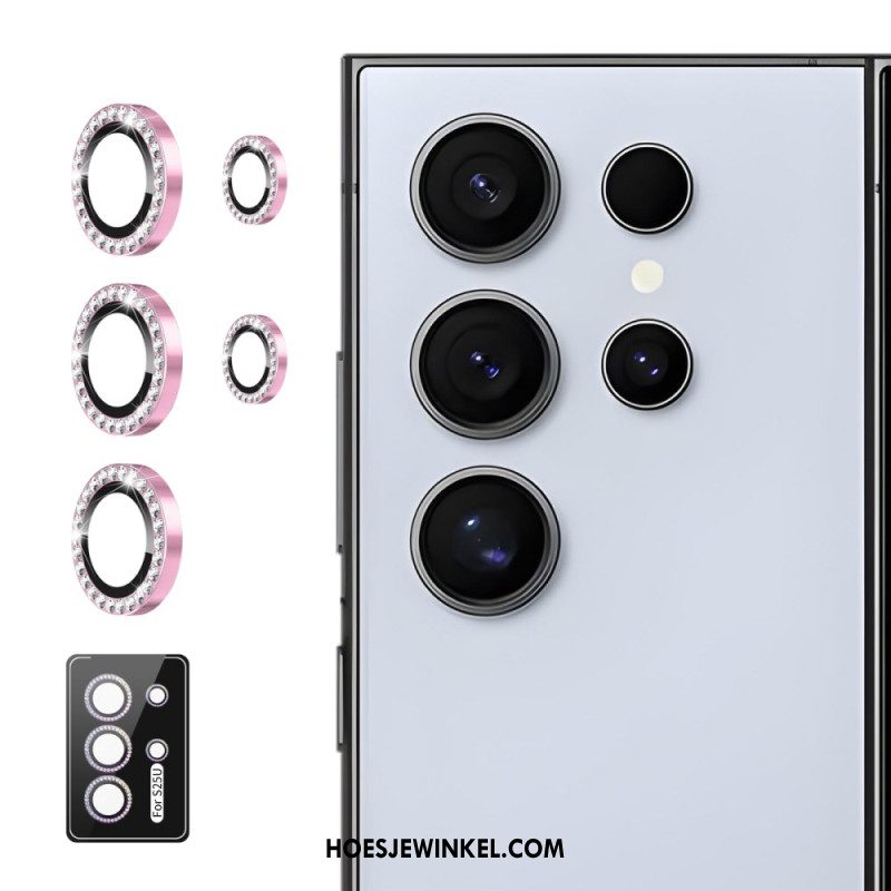 Cameralensbeschermer Voor Samsung Galaxy S25 Ultra 5g Met Legeringsringen En Strass-steentjes