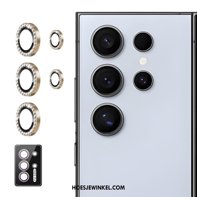 Cameralensbeschermer Voor Samsung Galaxy S25 Ultra 5g Met Legeringsringen En Strass-steentjes