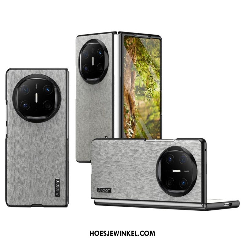 Case Hoesje Huawei Mate X6 Telefoonhoesje Houtstructuur