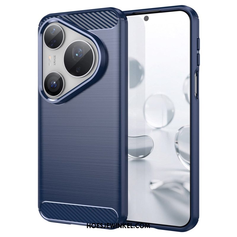 Case Hoesje Huawei Pura 80 Pro Telefoonhoesje Geborsteld Koolstofvezel